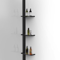 Душевая перегородка Walk-In VSW-1HWS110CLB, 1100*2000, черный, стекло прозрачное