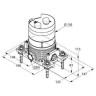 Внутреняя часть смесителя напольного (скрытого монтажа) Kludi Flexx Boxx 88088