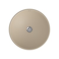 Раковина BERGES Mascon накладная, ? 45 см, матовый жасмин, без отверстия под смеситель