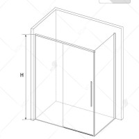 Душевой уголок RGW 140х100х195 см SV-42 SV-12 + Z-050-2 Прямоуг., Хром, Прозрачное, 6 мм Easy Clean (32324240-011)