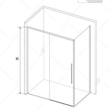 Душевой уголок RGW 140х100х195 см SV-42 SV-12 + Z-050-2 Прямоуг., Хром, Прозрачное, 6 мм Easy Clean (32324240-011)