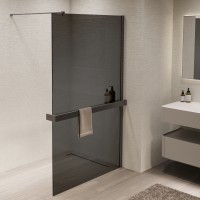 Душевая перегородка Walk-In VSW-1HR110CGGM, 1100*2000, вороненая сталь, стекло тонированное