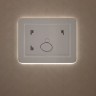 Зеркало LED OTTIMO Milan 800x700 c сенсорным выключателем и диммером