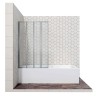 Шторка для ванны Ambassador Bath Screens 16041112 (120х140) хром,стекло прозрачное,складная,1 место