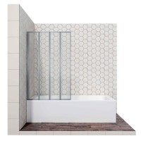 Шторка для ванны Ambassador Bath Screens 16041112 (120х140) хром,стекло прозрачное,складная,1 место