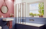 Шторка для ванны Ambassador Bath Screens 16041112 (120х140) хром,стекло прозрачное,складная,1 место