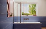 Шторка для ванны Ambassador Bath Screens 16041112 (120х140) хром,стекло прозрачное,складная,1 место
