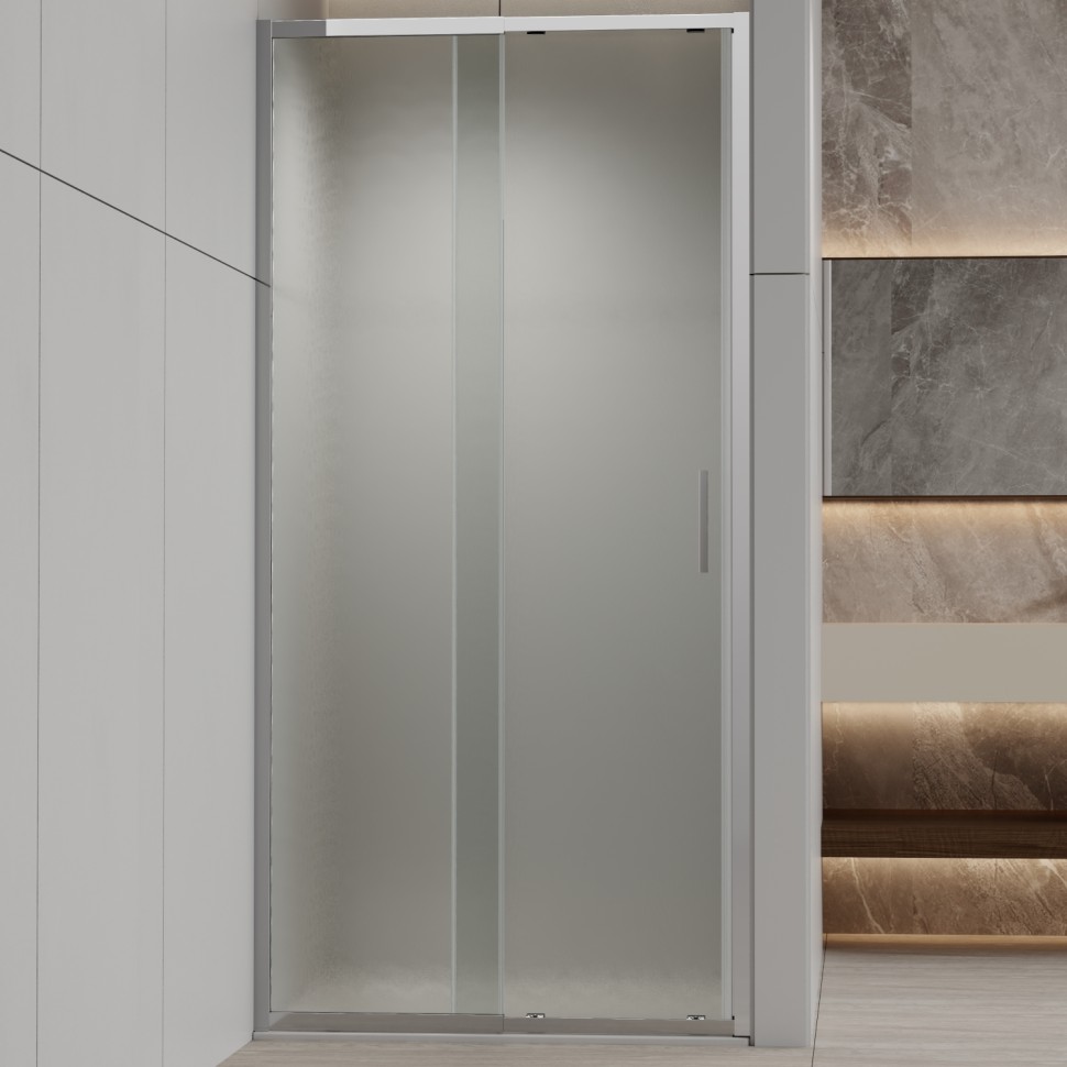 Душевая дверь Rapid-N VDS-3RN11/12MT, хром, стекло текстурное