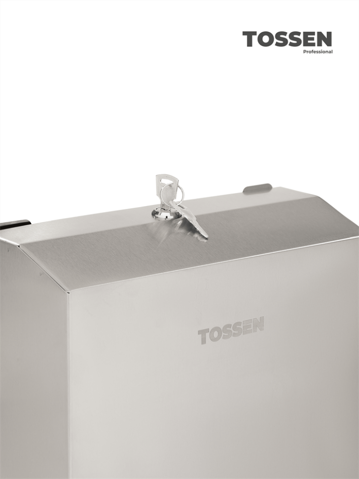 TOSSEN Z-800 M - диспенсер бумажных полотенец (Z, V) (коллекция «Матовая сталь»)