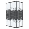 Душевое ограждение Niagara Eco NG-1018-14QBLACK (100х80х190) прямоугольник,раздвижное,черный,стекло мозаика,1 место