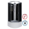 Душевая кабина Niagara Classic NG-2509-14BKT (100х100х210) высокий поддон(40см),стекло тонированное,4 места