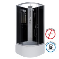 Душевая кабина Niagara Classic NG-2509-14BKT (100х100х210) высокий поддон(40см),стекло тонированное,4 места