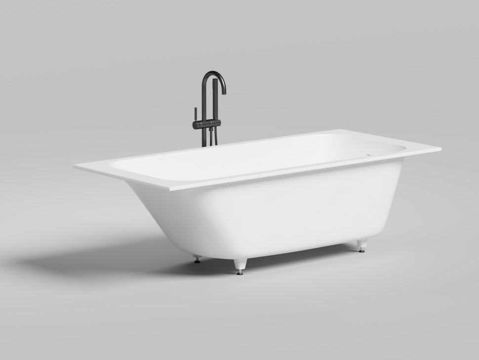 Ванна встраиваемая ORLANDA KIT 180x80 S-Stone Матовое