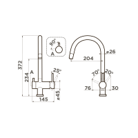 Смеситель для кухни Omoikiri Yamada-C латунь/хром