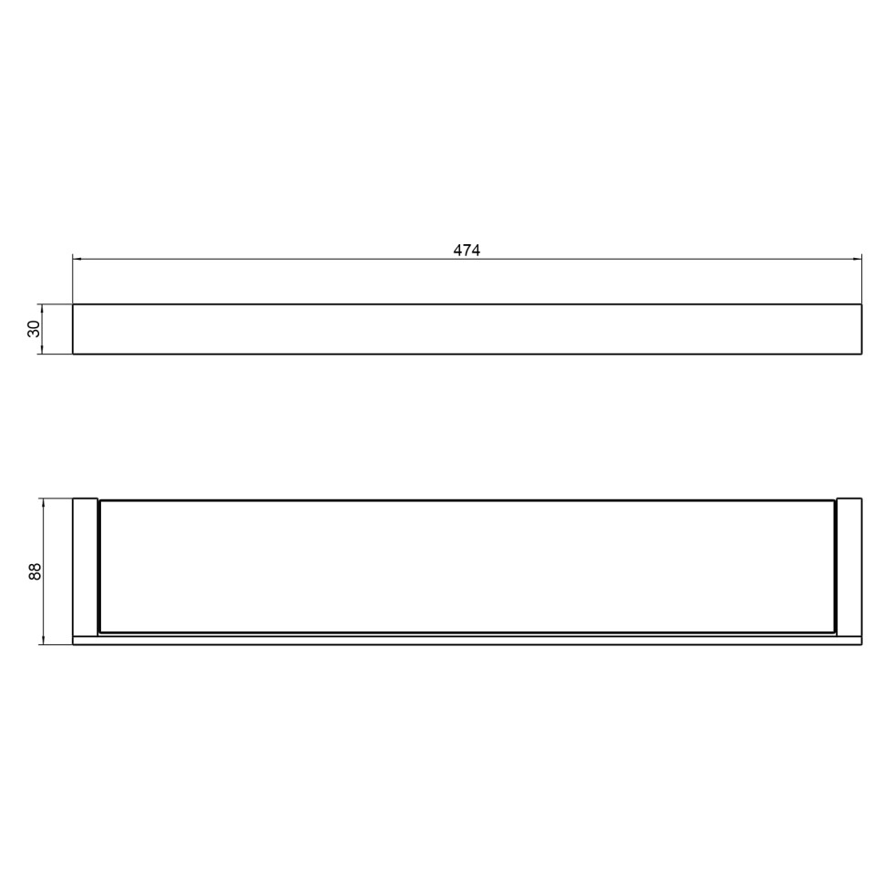 Полка в ванную стеклянная Timo Petruma 15272/17 золото матовое