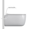 Унитаз BERGES подвесной EGO Real Rimless 49см, сиденье дюропласт Toma Slim SO, микролифт, быстросъем