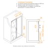 Душевая дверь RGW PA-114-Gb (Прозрачное, 1200, 4657832444470)