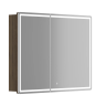 Зеркальный шкаф для ванной комнаты SANCOS Mirror 990x150х740 мм, с LED подсветкой, цвет дуб чарльстон, арт. MI100ECH