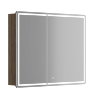 Зеркальный шкаф для ванной комнаты SANCOS Mirror 990x150х740 мм, с LED подсветкой, цвет дуб чарльстон, арт. MI100ECH