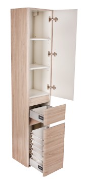Колонна универсальная STYLE LINE "Атлантика 35" с корзиной, Люкс ясень перламутр, PLUS
