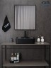 Раковина Gid Bm9091 53373 накладная черная матовая 48x37x13