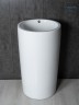 Раковина Gid Nb163 81107 накладная белая 46x46x85