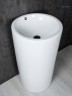 Раковина Gid Nb163 81107 накладная белая 46x46x85