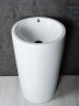 Раковина Gid Nb163 81107 накладная белая 46x46x85