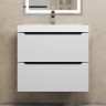 Тумба под раковину для ванной для ванной Uperwood Tanos 60 см, подвесная, белая/графит