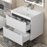 Тумба под раковину для ванной для ванной Uperwood Tanos 60 см, подвесная, белая/графит