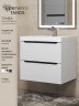 Тумба под раковину для ванной для ванной Uperwood Tanos 60 см, подвесная, белая/графит