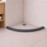 Цокольная опора, полукруглая, серая RGW SBA-30 Gr для душевого ограждения (900х900мм)
