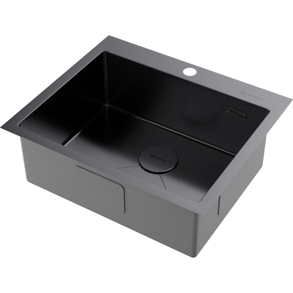 Кухонная мойка Omoikiri Akisame 59-GM нерж. сталь/вороненая сталь