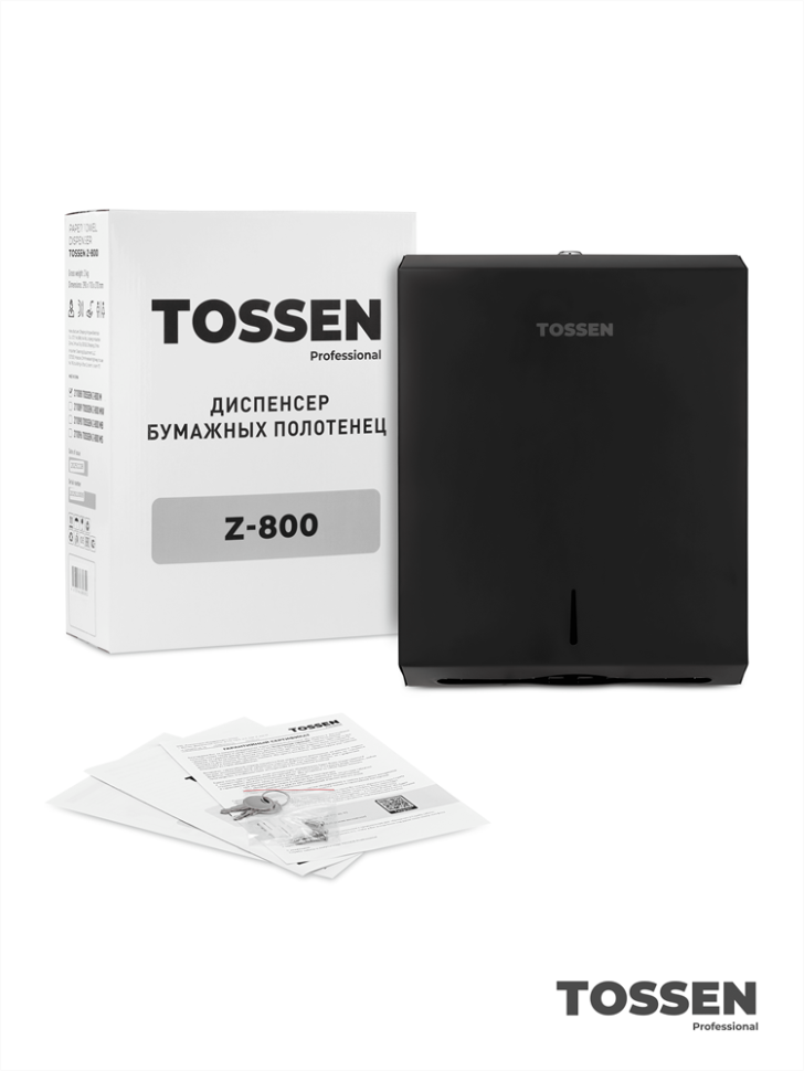 TOSSEN Z-800 MB - диспенсер бумажных полотенец (Z, V)
