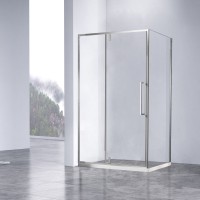 Душевой уголок Slim-N VSR-4SNP9011CL, 1100*900, хром, стекло прозрачное