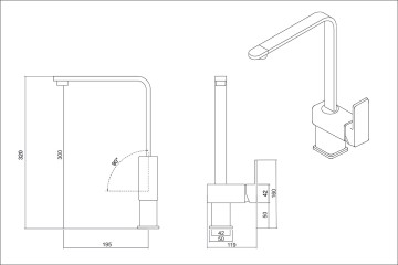 Смеситель EMAR EC-3014 3014.4 Берилл