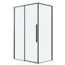 Боковая стенка Grossman Galaxy 200.K33.01.80.21.00 (80х195) черный матовый,стекло прозрачное, 1 место