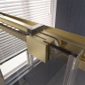 Боковая панель Veconi Premium Trento SP-30G, 1000х2000 брашированное золото, стекло прозрачное