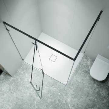 Душевой уголок с распашной дверью на петлях - RGW SV-040Gr (Прозрачное, 1200x1000)