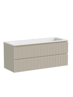 Тумба подвесная SANCOS Snob R 1195х445х500, c двумя ящиками оснащенными доводчиками, Beige Soft, арт.SNR120CE