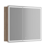 Зеркальный шкаф для ванной комнаты SANCOS Mirror 990x150х740 мм, с LED подсветкой, цвет дуб галифакс натуральный, арт. MI100EG