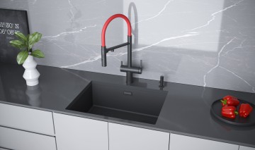 Гибкий излив для смесителей Ma213188/Gr213888, I888-FI красный, Paulmark