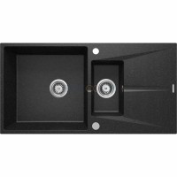 Гранитная мойка, 1.5-чаши с осушкой