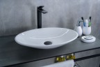 Раковина Gid N9022 51110 накладная белая 50x35x9