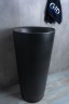 Раковина Gid Nb130bg 81110 накладная черная графит 40x40x85