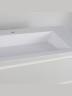 Раковина для ванной Uperwood Infinity 80 см, без отверстия для смесителя, белая глянцевая