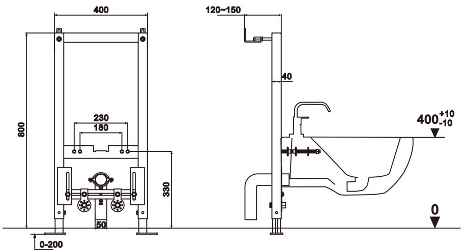 Инсталляция для подвесного биде IBERICA BLANCA MARCO BIDE (IBB003.0.000.000.000)