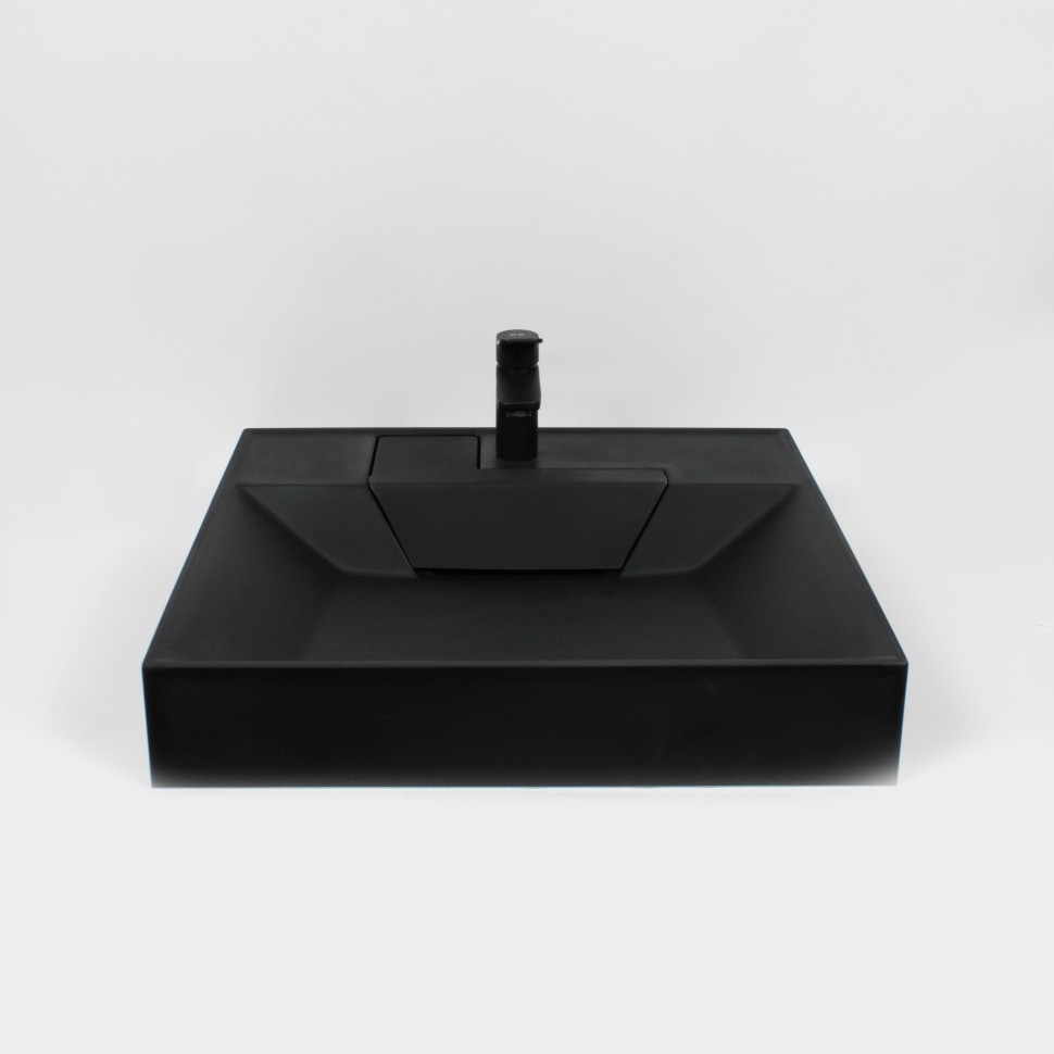 Раковина над стиральной машиной Uperwood Top 60х55х11 см, черная матовая