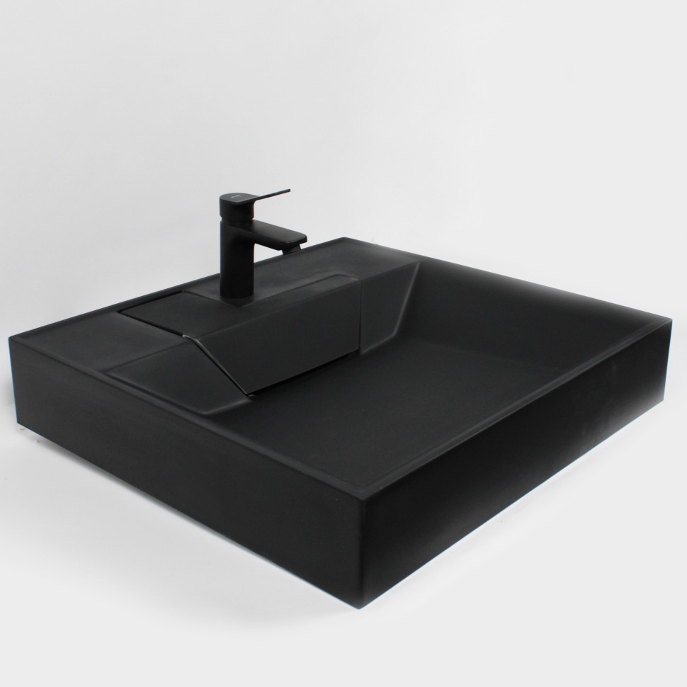 Раковина над стиральной машиной Uperwood Top 60х55х11 см, черная матовая