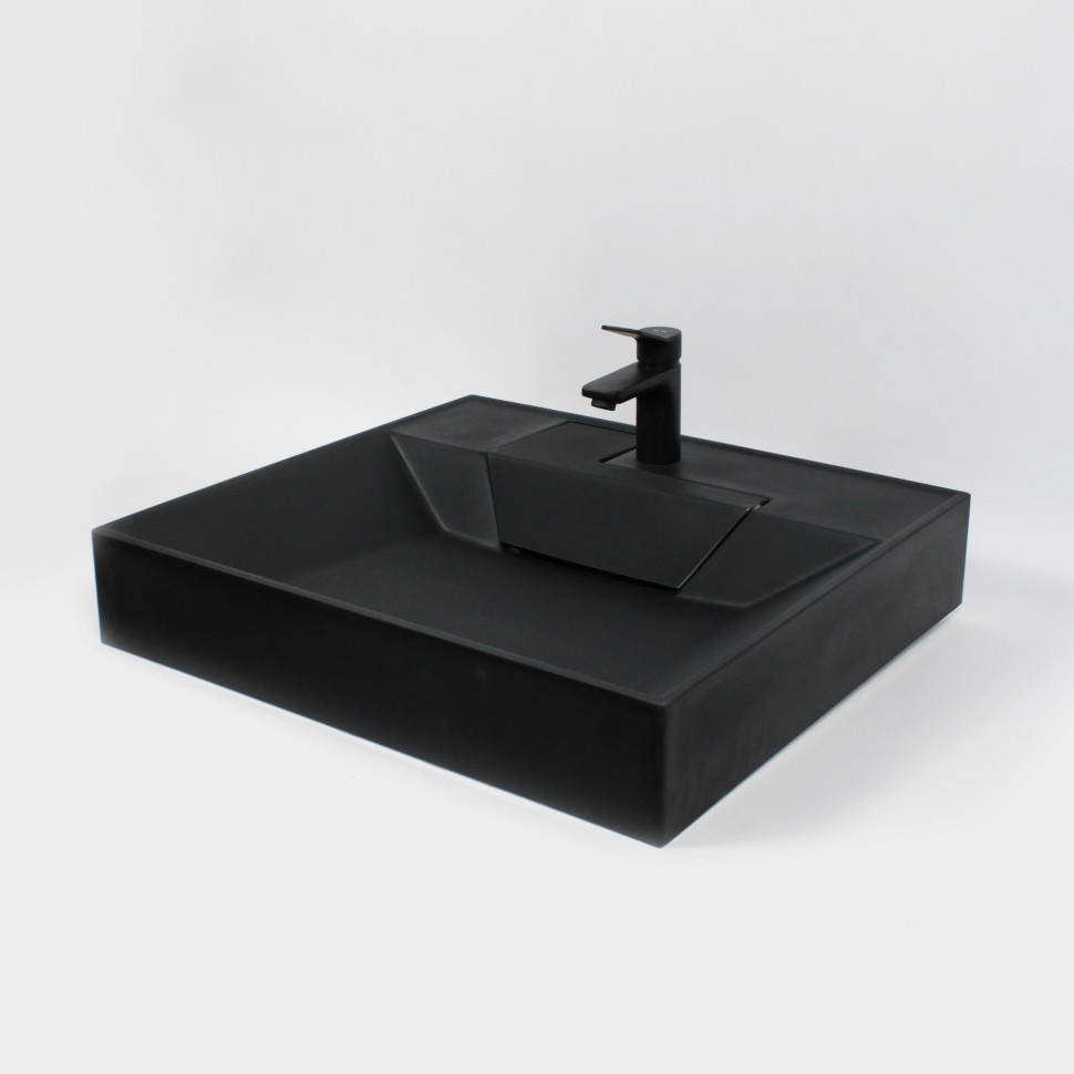 Раковина над стиральной машиной Uperwood Top 60х55х11 см, черная матовая